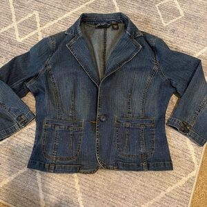 a.n.a Dark Blue Jean Jacket